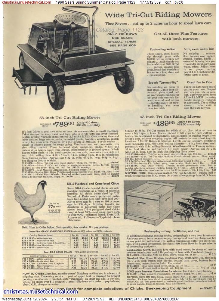 1960 Sears Spring Summer Catalog, Page 1123