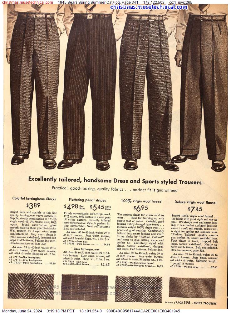 1945 Sears Spring Summer Catalog, Page 341