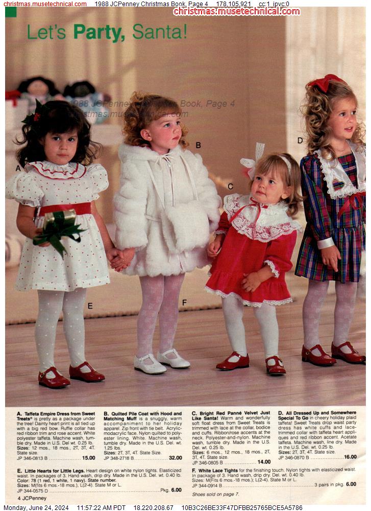 1988 JCPenney Christmas Book, Page 4