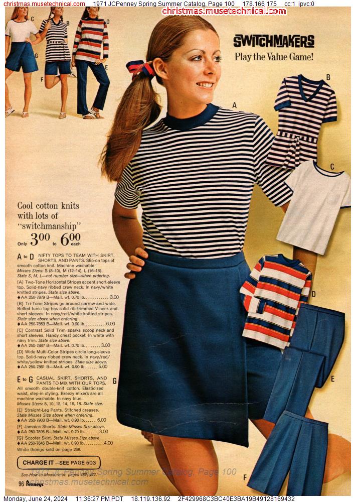 1971 JCPenney Spring Summer Catalog, Page 100