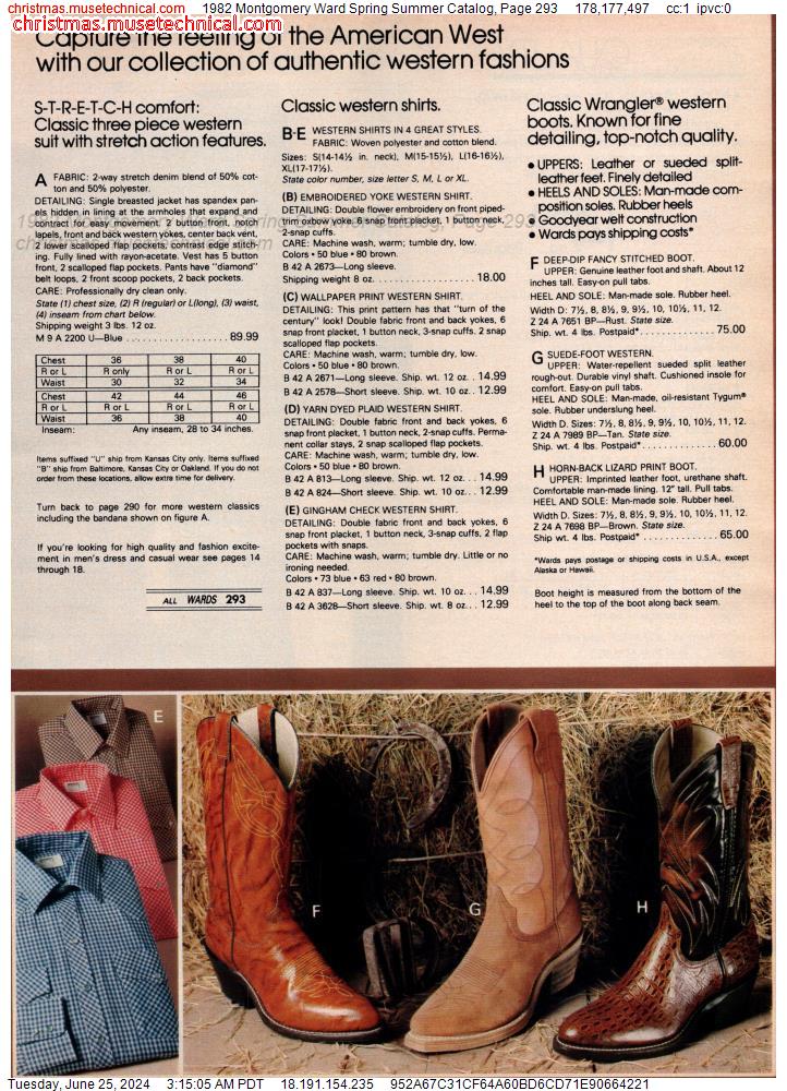1982 Montgomery Ward Spring Summer Catalog, Page 293