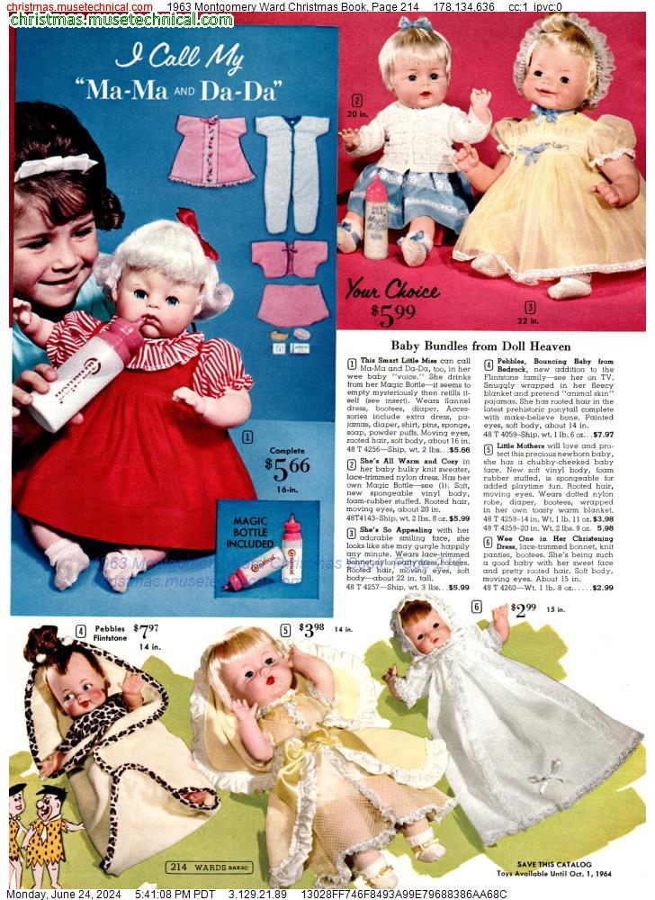 1963 Montgomery Ward Christmas Book, Page 214