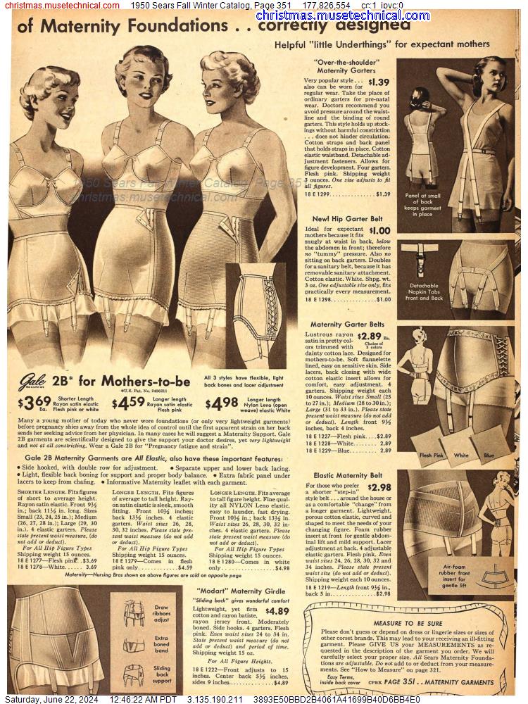 1950 Sears Fall Winter Catalog, Page 351