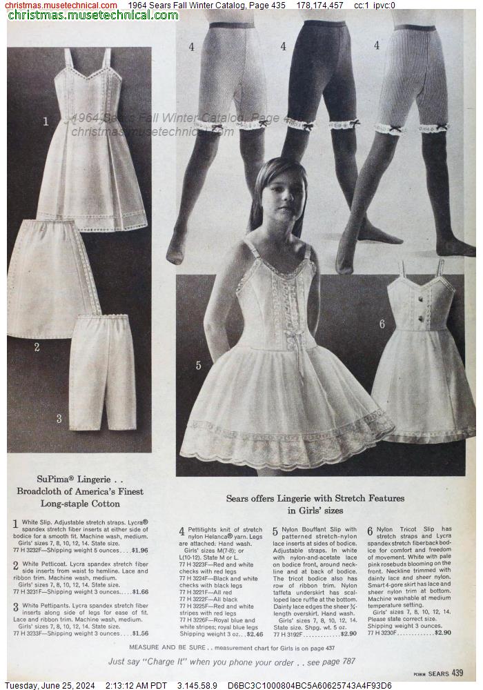 1964 Sears Fall Winter Catalog, Page 435