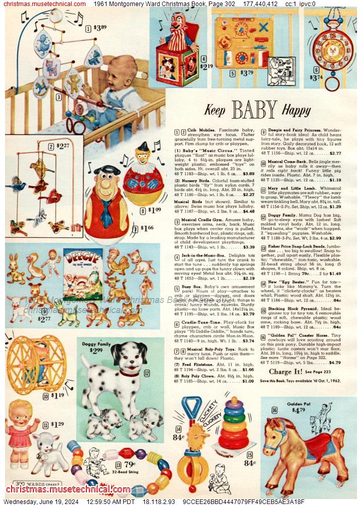 1961 Montgomery Ward Christmas Book, Page 302