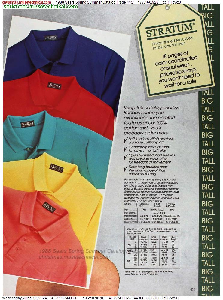 1988 Sears Spring Summer Catalog, Page 415