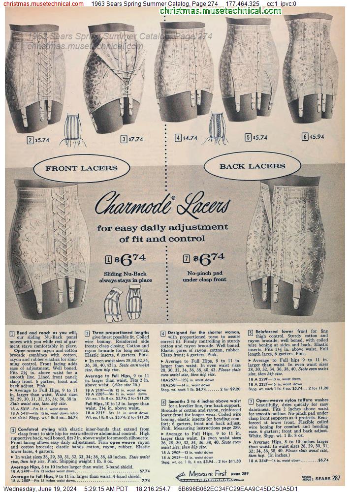1963 Sears Spring Summer Catalog, Page 274