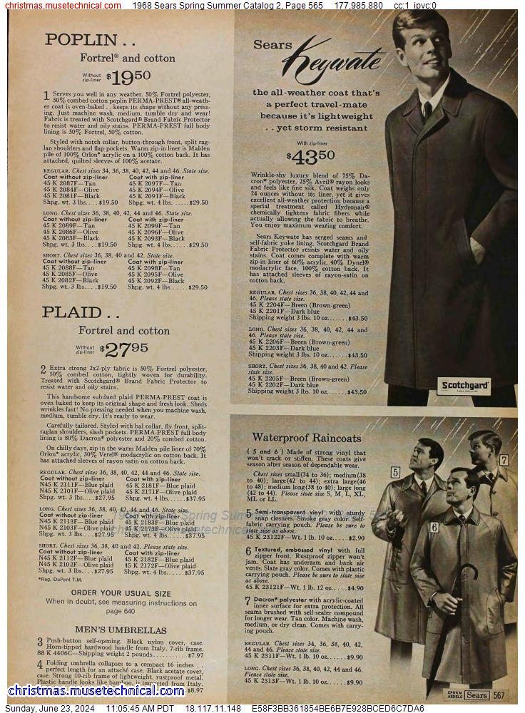 1968 Sears Spring Summer Catalog 2, Page 565
