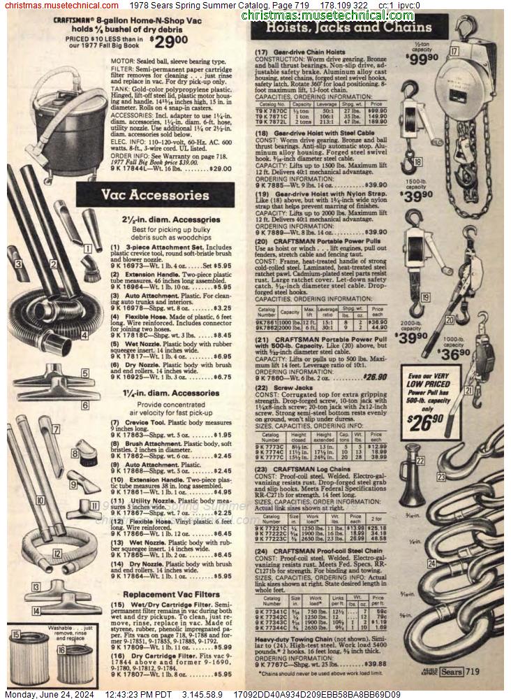 1978 Sears Spring Summer Catalog, Page 719