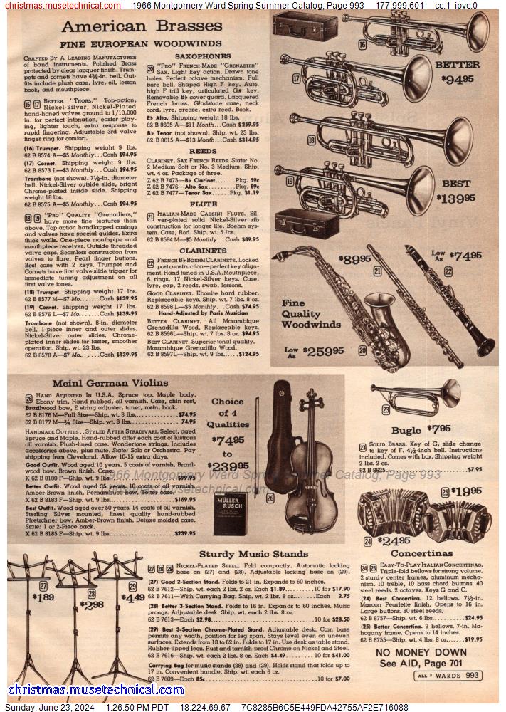 1966 Montgomery Ward Spring Summer Catalog, Page 993