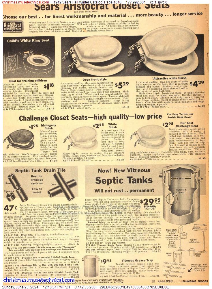 1942 Sears Fall Winter Catalog, Page 1016