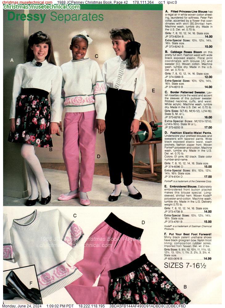 1988 JCPenney Christmas Book, Page 42