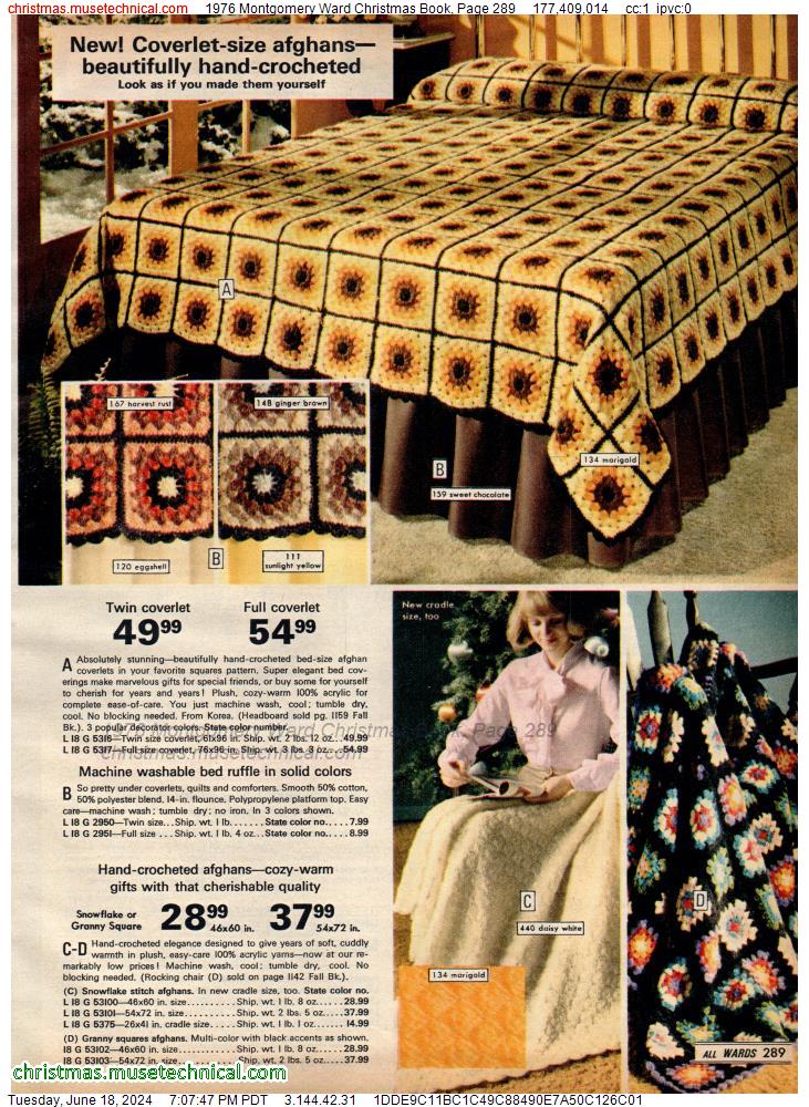 1976 Montgomery Ward Christmas Book, Page 289