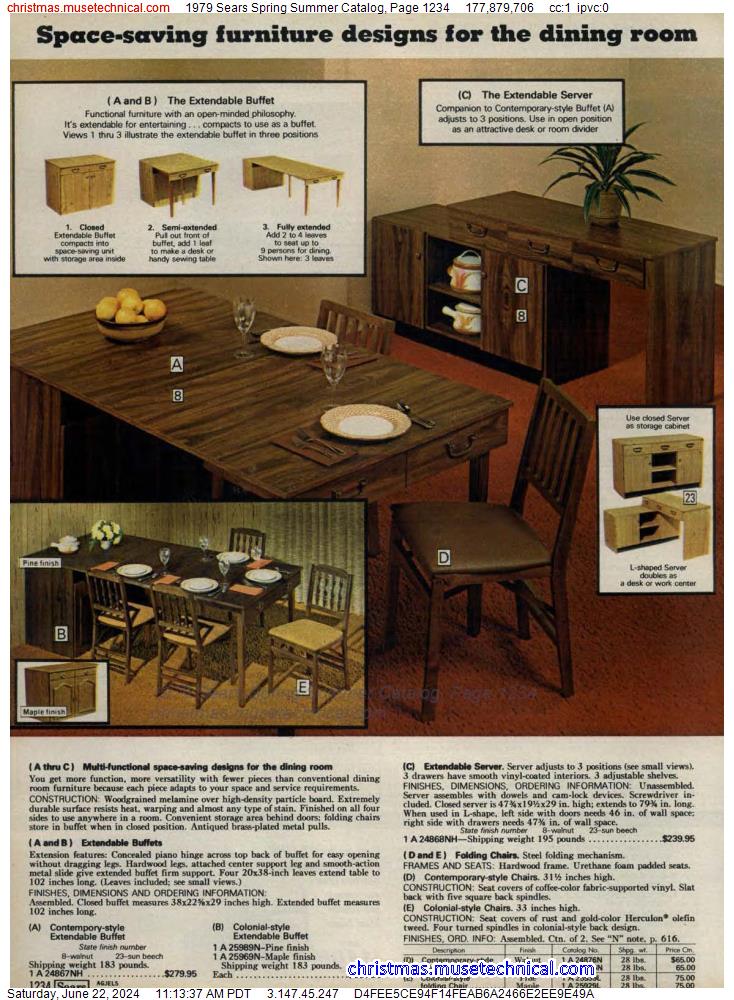 1979 Sears Spring Summer Catalog, Page 1234