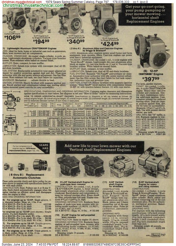 1979 Sears Spring Summer Catalog, Page 797