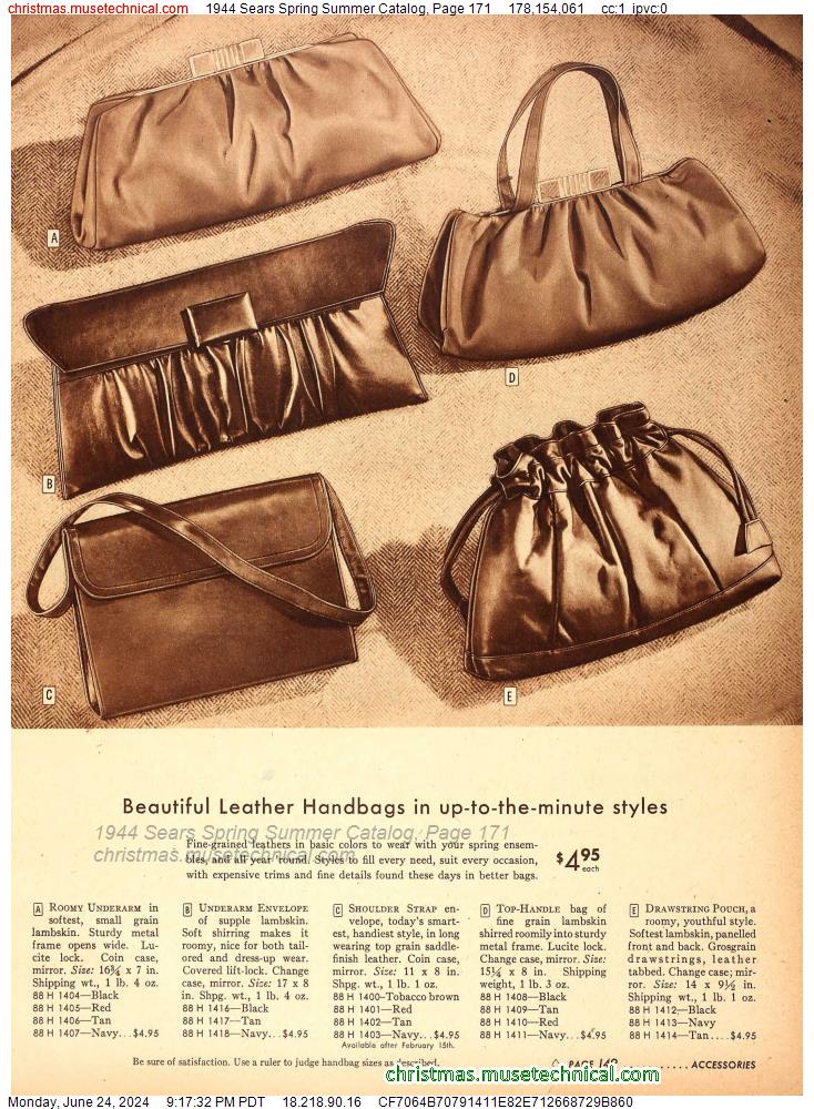 1944 Sears Spring Summer Catalog, Page 171