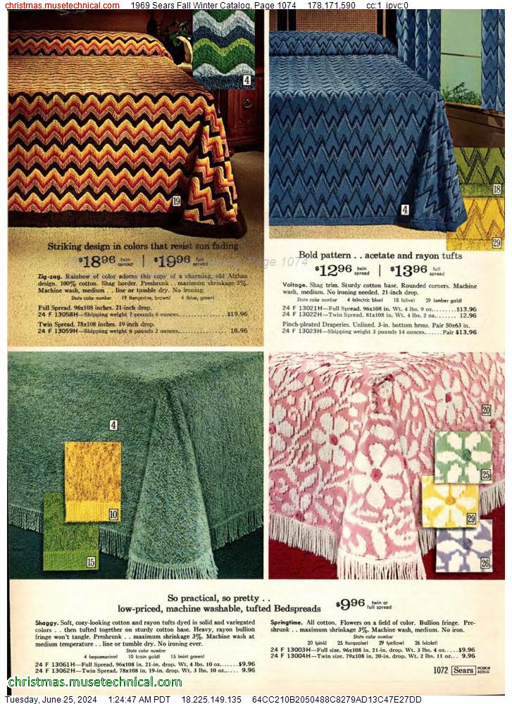 1969 Sears Fall Winter Catalog, Page 1074