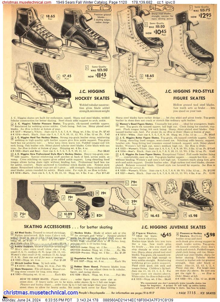 1949 Sears Fall Winter Catalog, Page 1120