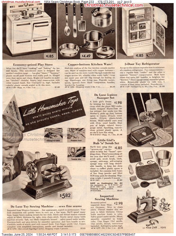 1954 Sears Christmas Book, Page 233