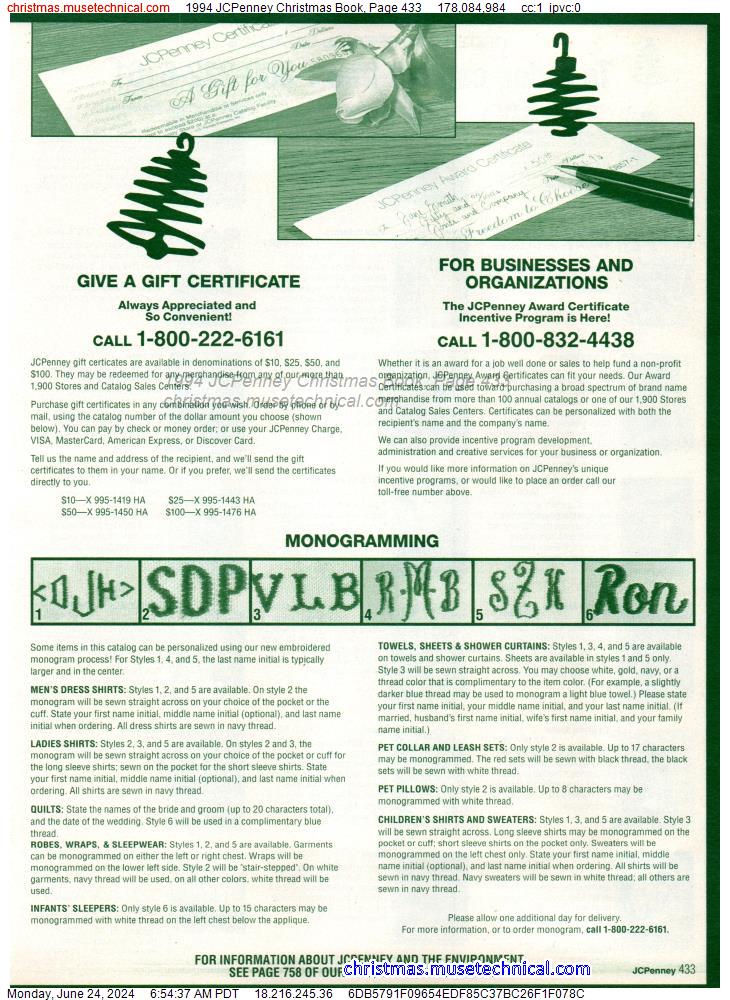 1994 JCPenney Christmas Book, Page 433