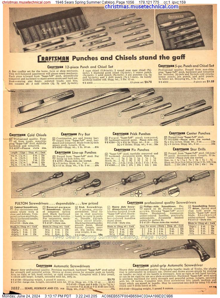1946 Sears Spring Summer Catalog, Page 1056
