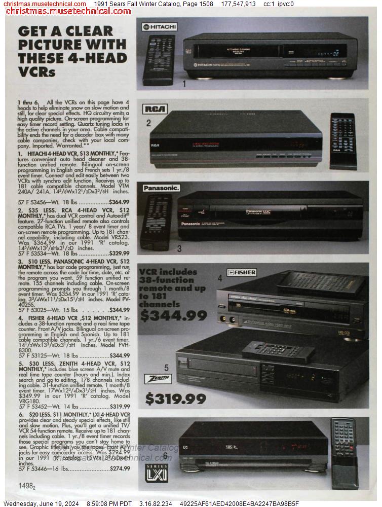1991 Sears Fall Winter Catalog, Page 1508