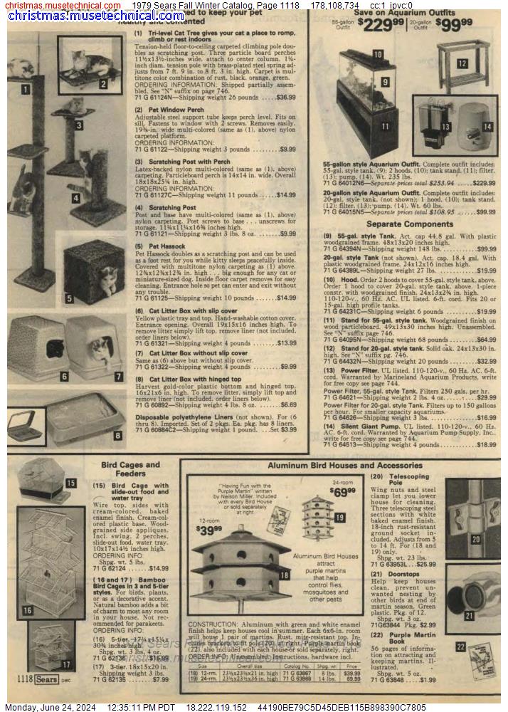 1979 Sears Fall Winter Catalog, Page 1118