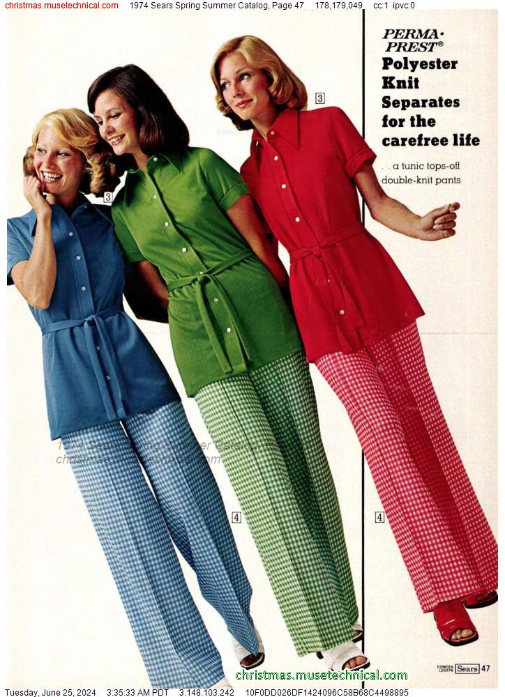 1974 Sears Spring Summer Catalog, Page 47