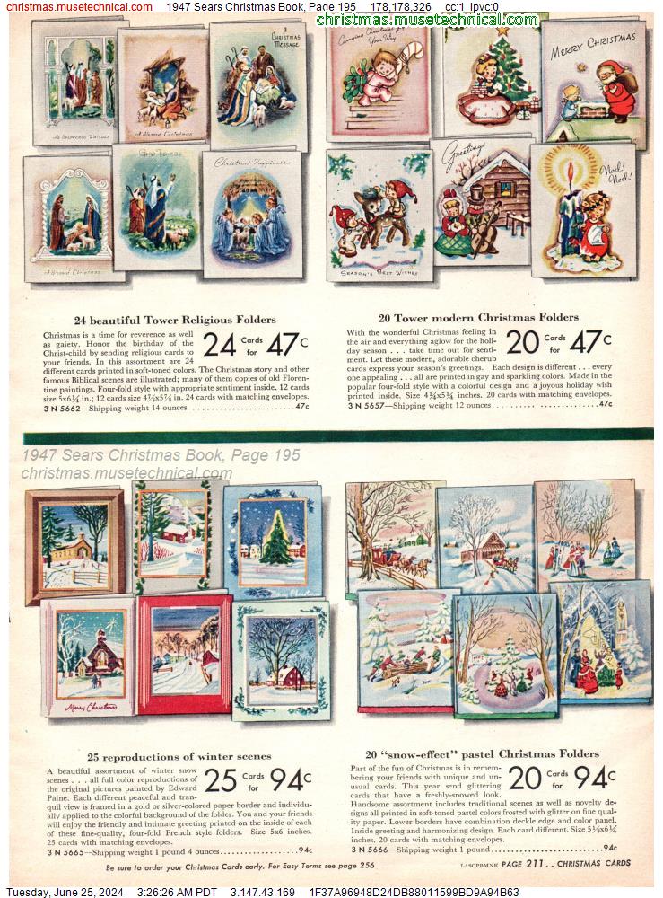 1947 Sears Christmas Book, Page 195