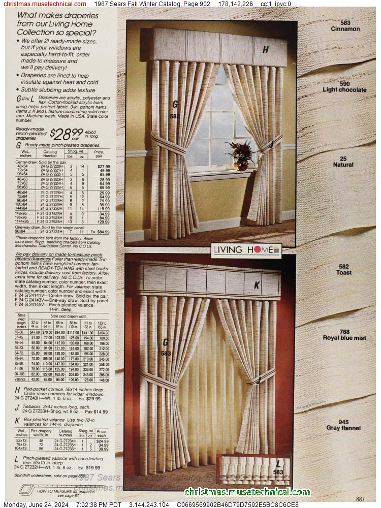 1987 Sears Fall Winter Catalog, Page 902