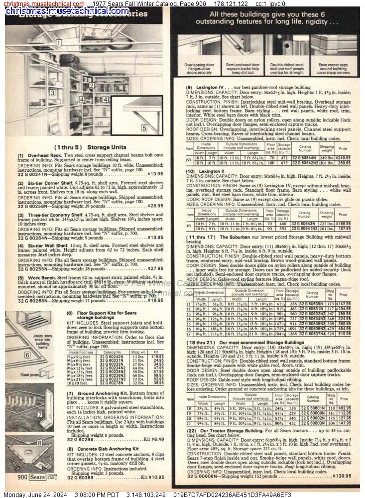 1977 Sears Fall Winter Catalog, Page 900