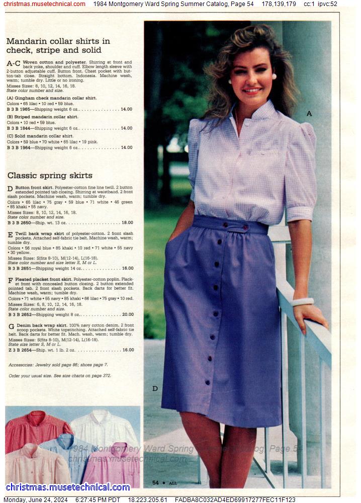 1984 Montgomery Ward Spring Summer Catalog, Page 54