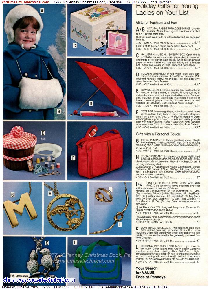 1977 JCPenney Christmas Book, Page 198