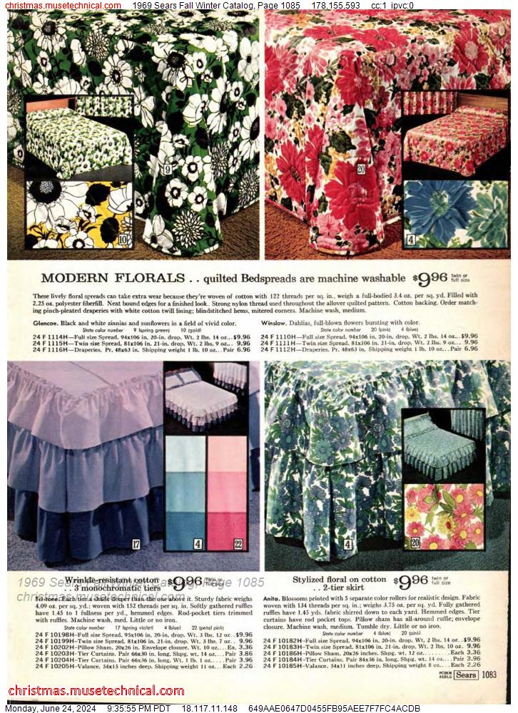 1969 Sears Fall Winter Catalog, Page 1085