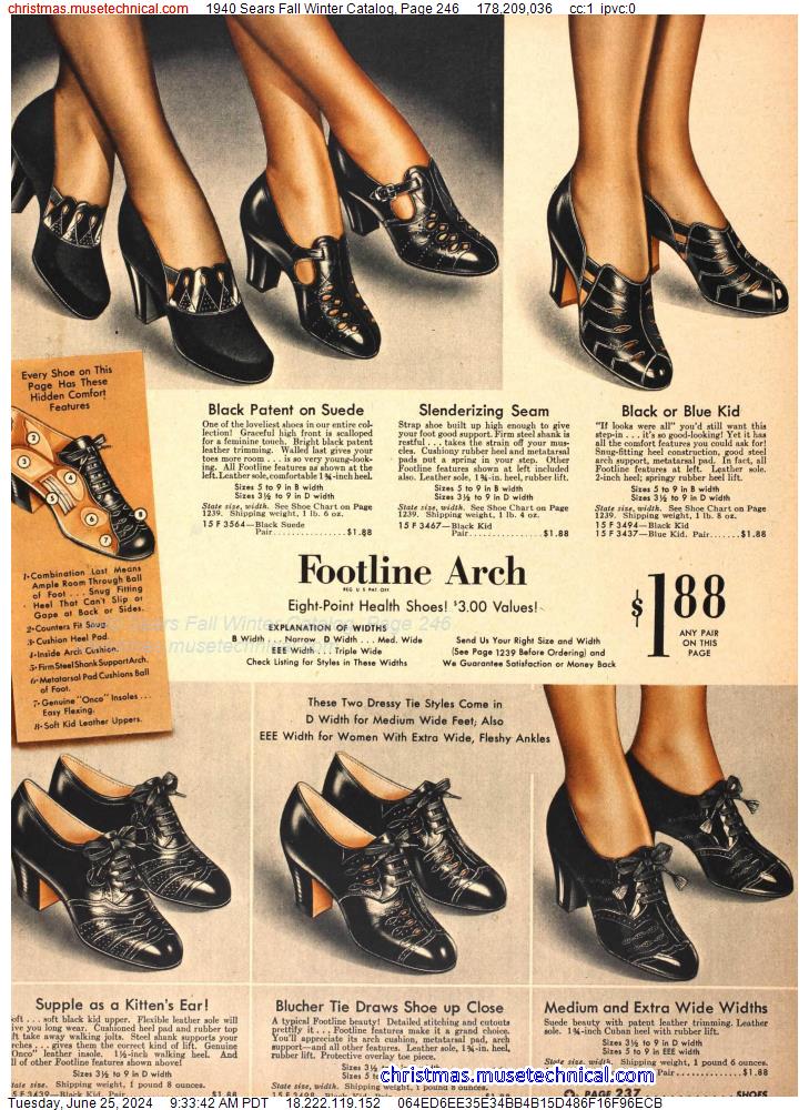 1940 Sears Fall Winter Catalog, Page 246