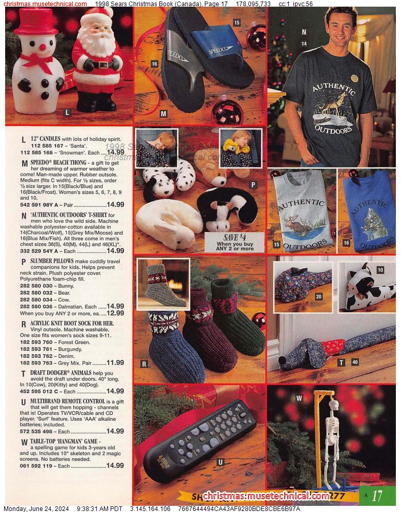 1998 Sears Christmas Book (Canada), Page 17