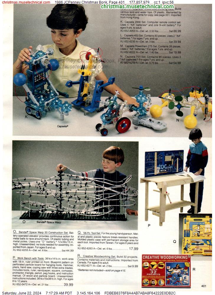 1986 JCPenney Christmas Book, Page 401