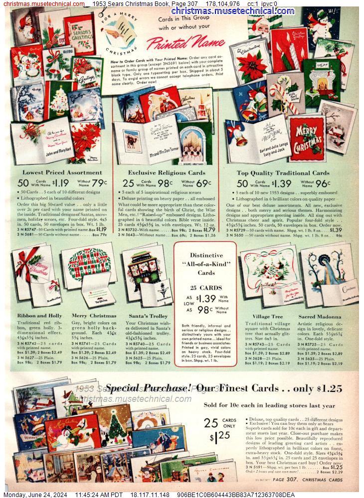 1953 Sears Christmas Book, Page 307