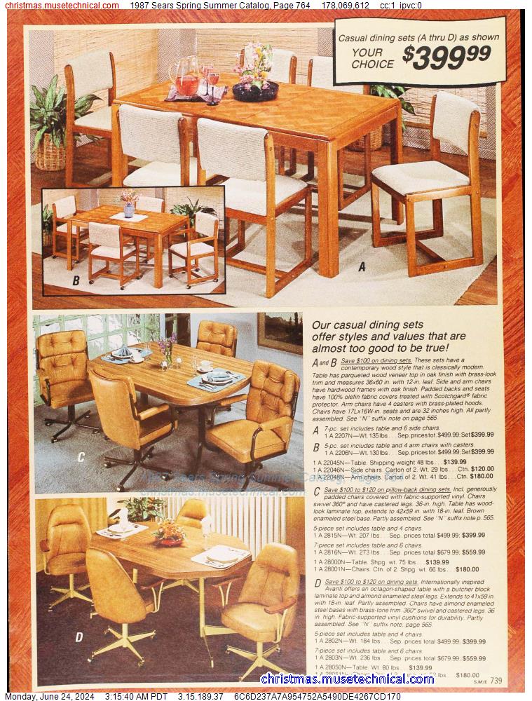 1987 Sears Spring Summer Catalog, Page 764