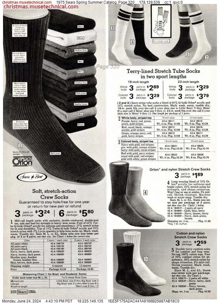 1975 Sears Spring Summer Catalog, Page 320