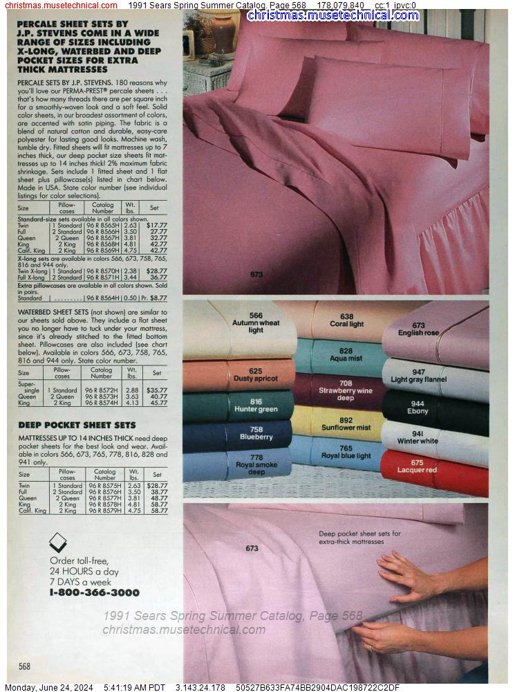1991 Sears Spring Summer Catalog, Page 568