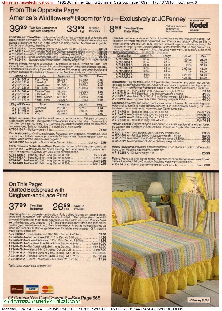 1982 JCPenney Spring Summer Catalog, Page 1099