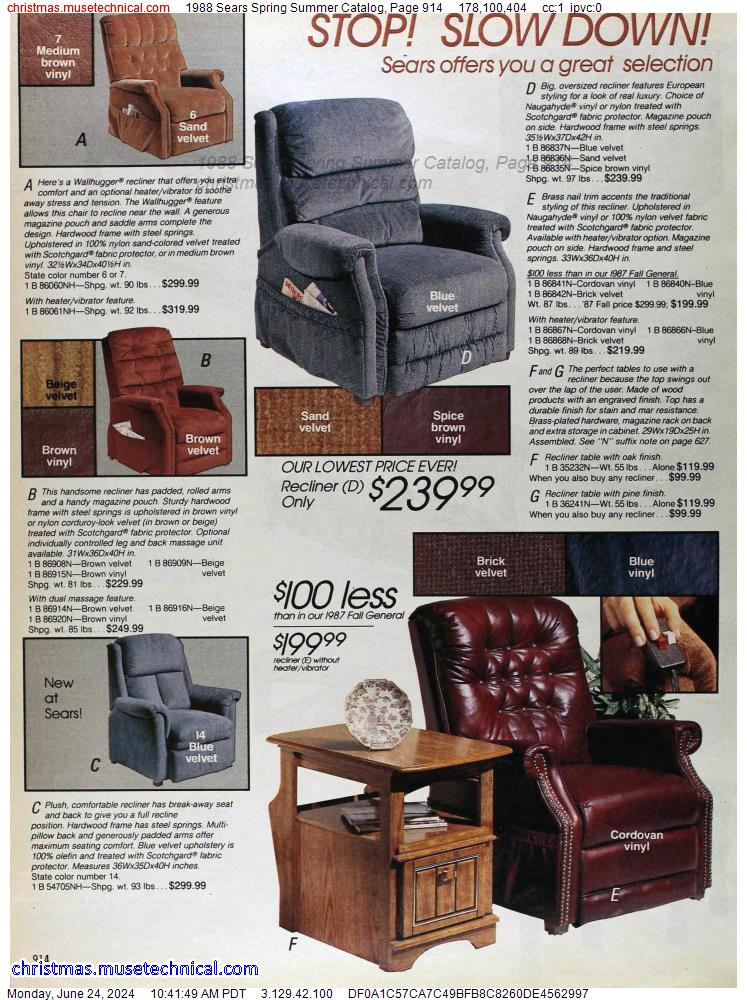 1988 Sears Spring Summer Catalog, Page 914