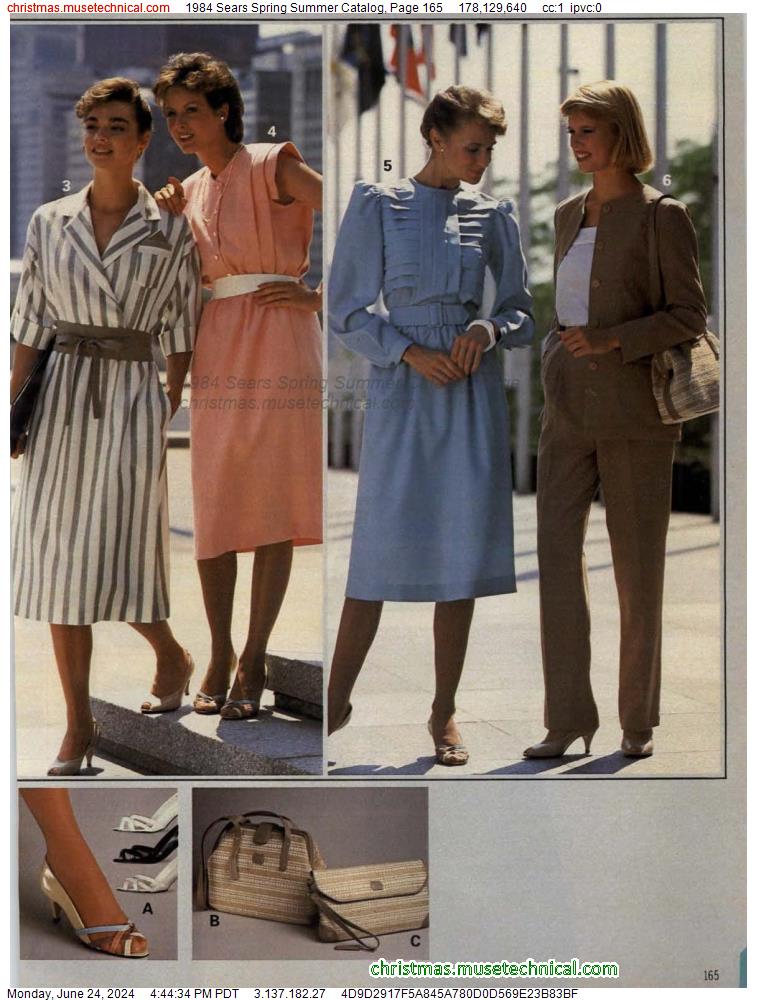 1984 Sears Spring Summer Catalog, Page 165