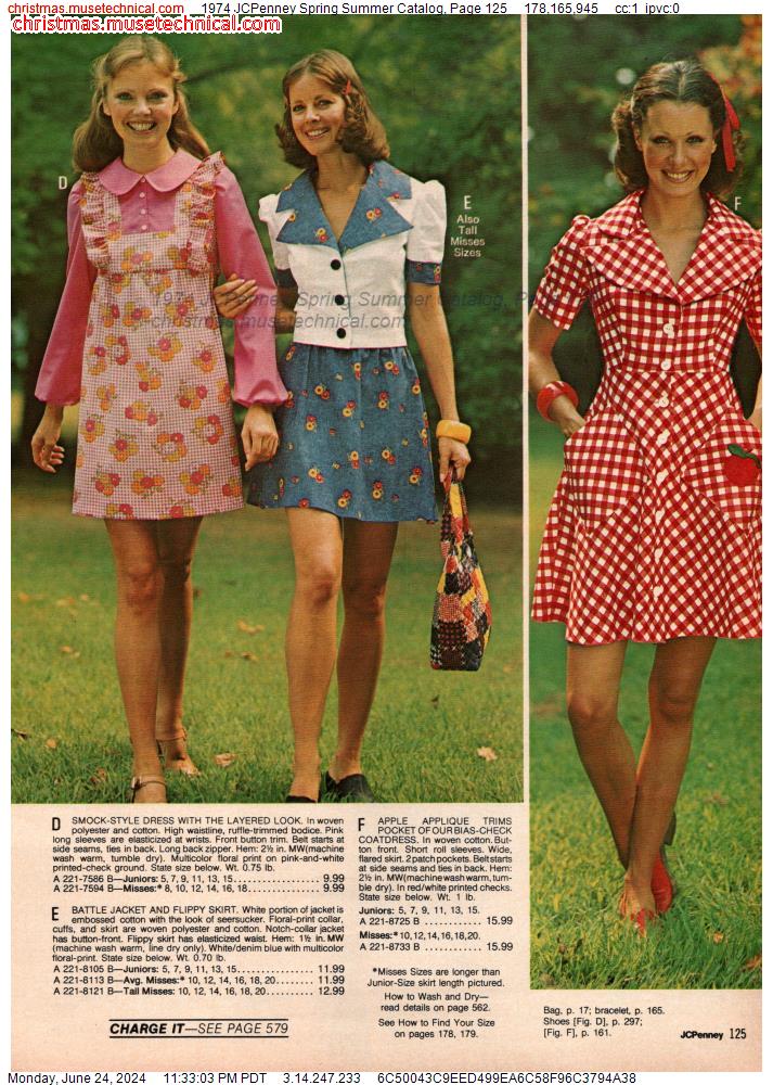 1974 JCPenney Spring Summer Catalog, Page 125