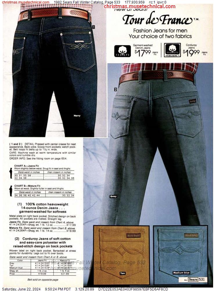 1982 Sears Fall Winter Catalog, Page 533