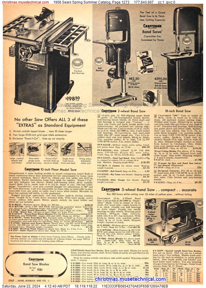 1956 Sears Spring Summer Catalog, Page 1273