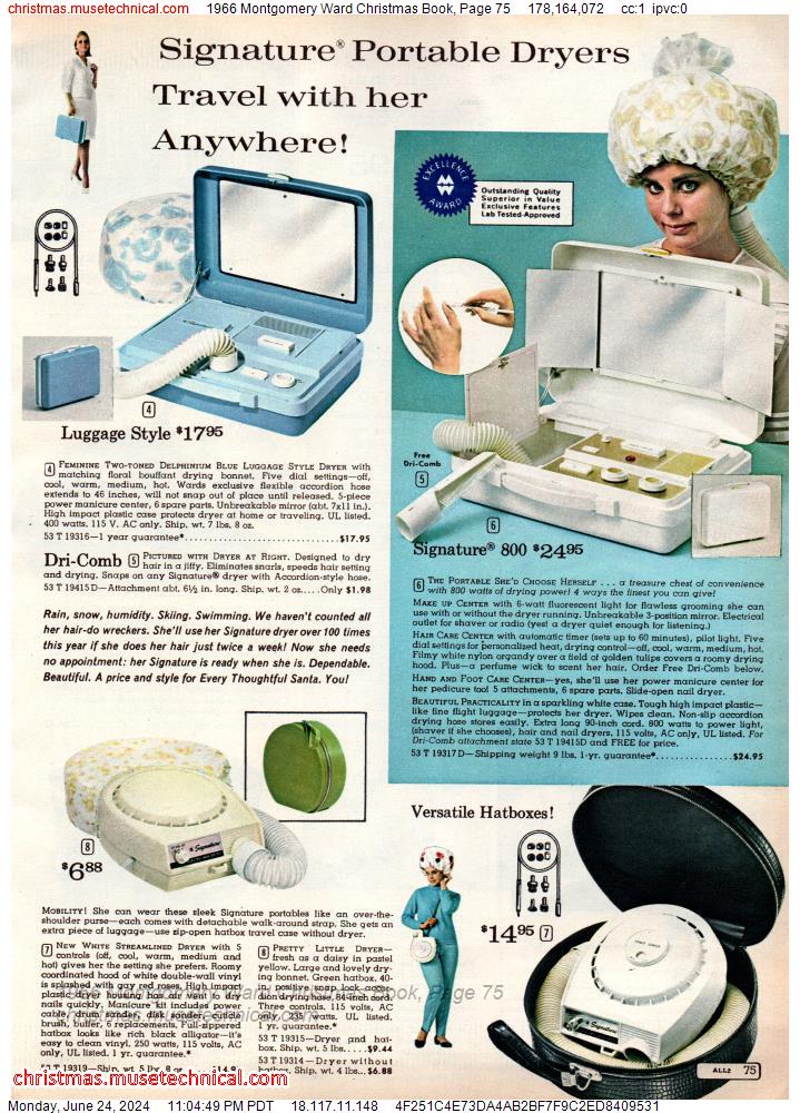 1966 Montgomery Ward Christmas Book, Page 75