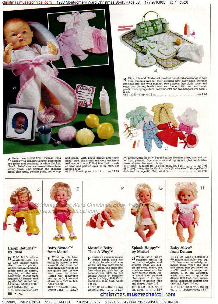 1983 Montgomery Ward Christmas Book, Page 58