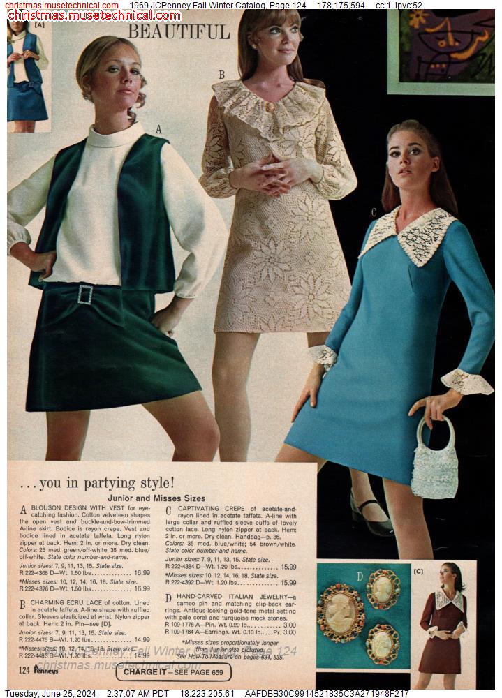 1969 JCPenney Fall Winter Catalog, Page 124